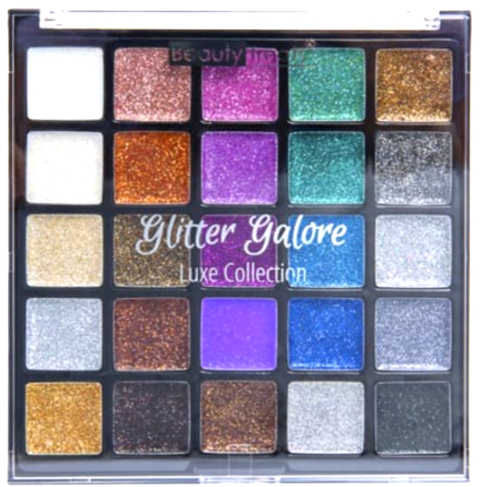 Glitter Galore Luxe Collection  25 Shade Glitter Eyeshadow Palette - Multicolor